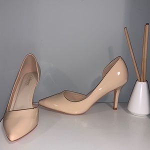 New Nude Patent Heel